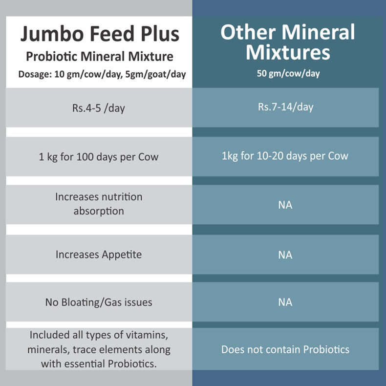 Jumbo feed plus-comparison